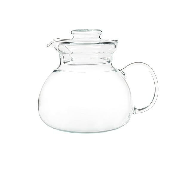 Simax Glass Teapot 1.5 Quart 6 Cups, Stovetop & Microwave Safe, Clear Glass Kettle with Spout, Heat-Resistant Borosilicate Glass for Tea Parties
