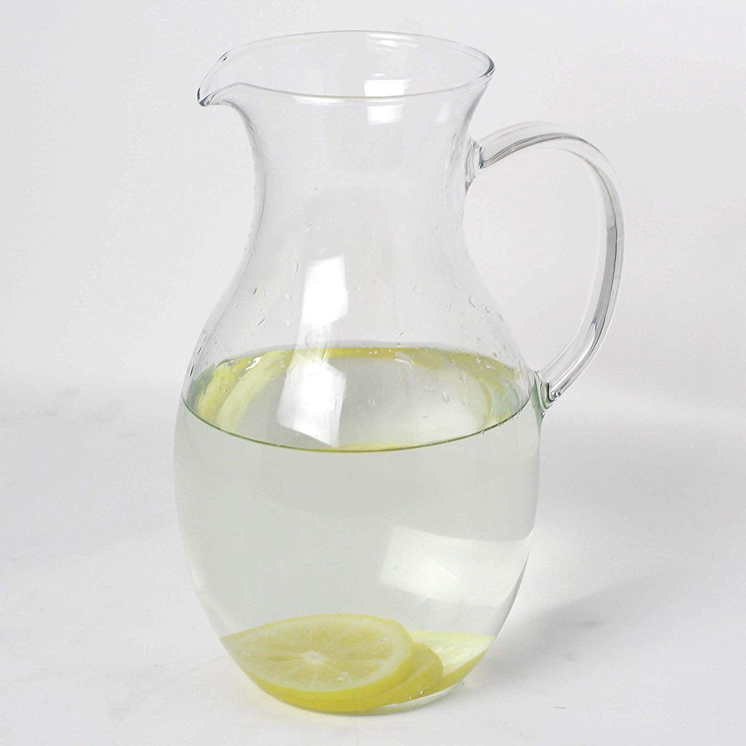 Simax Glassware Clear Glass Pitcher | For Cold Beverages, Dishwasher Safe, Cylinder Design, One Quart Capacity