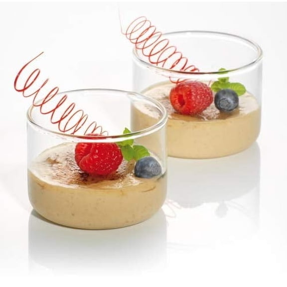Simax Glassware Mini Glass Bowls | For Food Prep, Condiments, Desserts, Candy and More, Durable Borosilicate Glass, Oven, Microwave, Freezer and Dishwasher Safe, Set Includes Four 4.8 Ounce Dishes