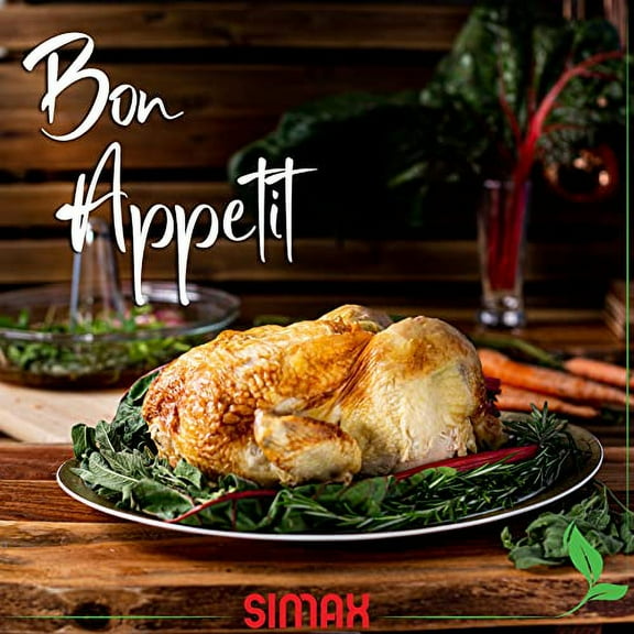 Simax Glassware Vertical Chicken Roaster for Chicken, Borosilicate Glass Mini Turkey Holder & Vertical Turkey Roaster, Roasted Chicken Rack, Poultry Rack, Chicken Holders for Roasted Chicken Prop