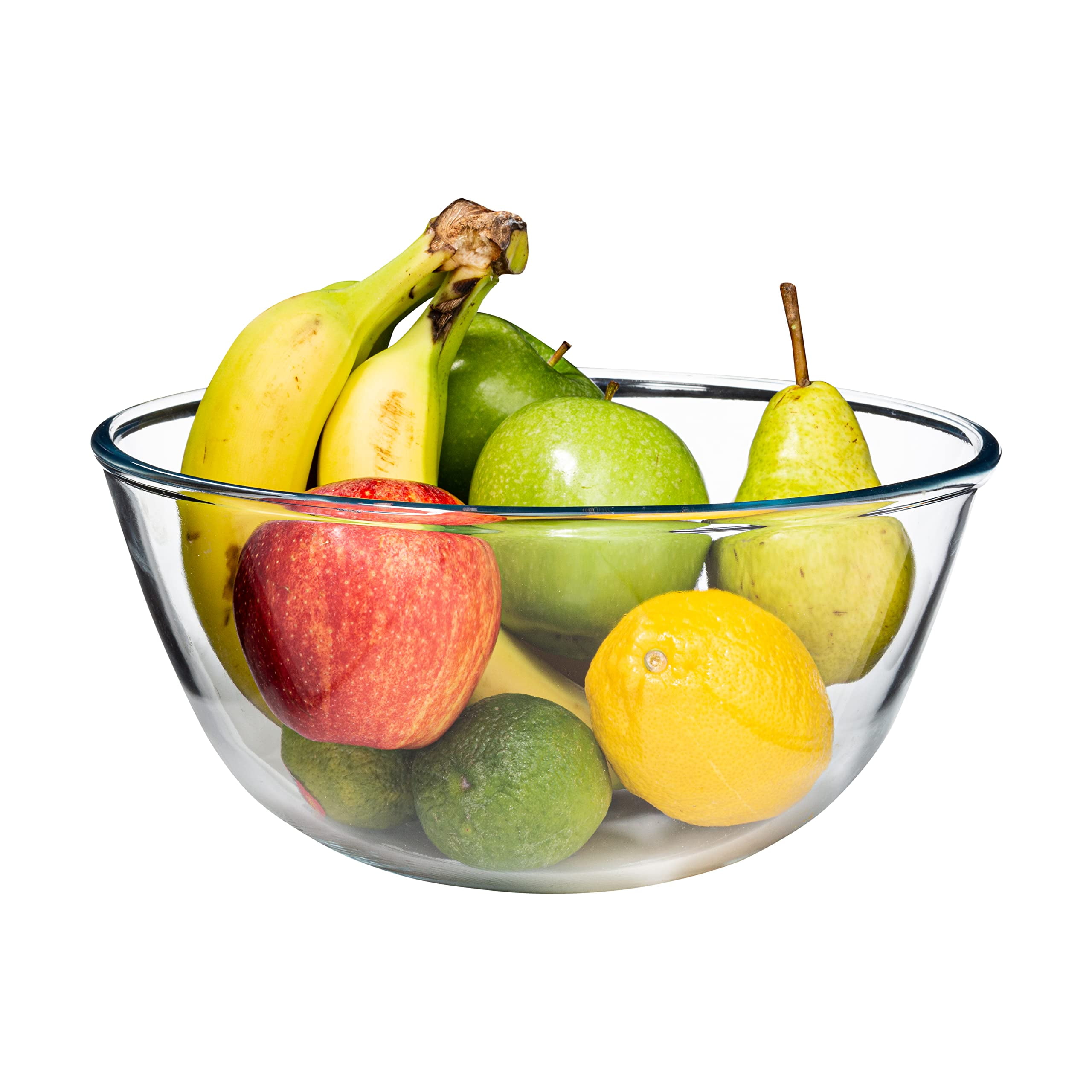 Simax Large Glass Mixing Bowl, 3.6 Qt Large Glass Bowl, Oven Safe Bowls