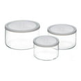 thumbnail image 1 of Simax Round Glass Containers With Lids: Borosilicate Glass Food Storage Containers With Lids Airtight - Glass Lunch Containers For Adults - Meal Prep Container Glass - Food Prep Containers Glass 3 Pcs, 1 of 7