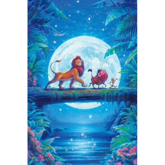 Simba Diamond Painting,Diamond Painting Kits for Adults,The Lion King Diamond Art,Suitable for Home Wall Decoration 12x16 Inch