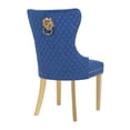 thumbnail image 1 of Simba Gold 2 Piece Dinning Chair Finish with Velvet Fabric in Navy, 1 of 6
