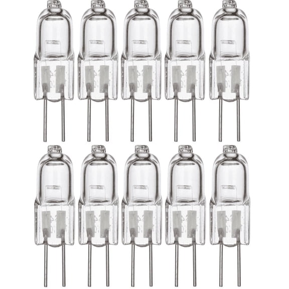 Simba Lighting Halogen G4 T3 20W 280lm Bi-Pin Bulbs 12V JC 2700K Warm White, 10-Pack