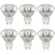 Simba Lighting Halogen GU10 120V 35W Bulbs MR16 Reflector with Cover Glass 6-Pack
