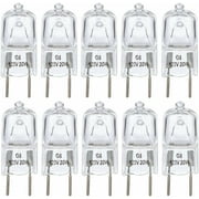 Simba Lighting Halogen Light Bulb G8 T4 20W JCD Bi-Pin Shorter 1.38" Length 120V, 2700K, 10-Pack