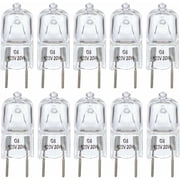 Simba Lighting Halogen Light Bulb G8 T4 20W JCD Bi-Pin Shorter 1.38" Length 120V, 2700K, 10-Pack
