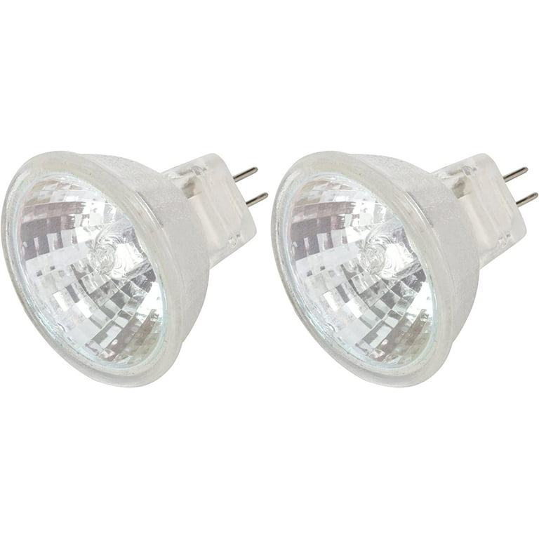 Simba Lighting Halogen MR11 12V 10W Bulbs GU4 2-Pin FTD Cover Glass, 2-Pack  
