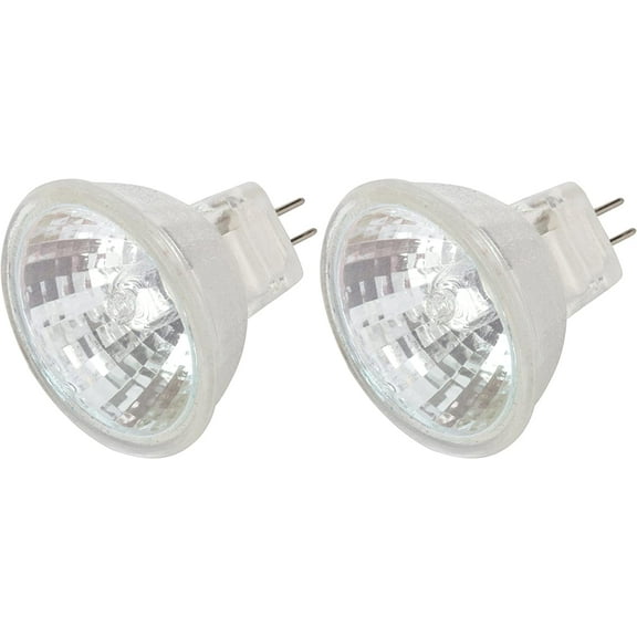 Simba Lighting Halogen MR11 12V 10W Bulbs GU4 2-Pin FTD Cover Glass, 2-Pack