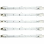 Simba Lighting Halogen R7s 118mm 120V 300W T3 J Type Double Ended Bulbs, 5-Pack