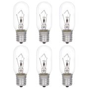 Simba Lighting Incandescent Appliance Light Bulb T8 40W E17 Intermediate Base, 120V 2700K, 6-Pack