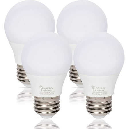 product image of Simba Lighting LED A15 4W 40W Equivalent Small Bulbs 120V E26 Base 5000K Daylight 4-Pack