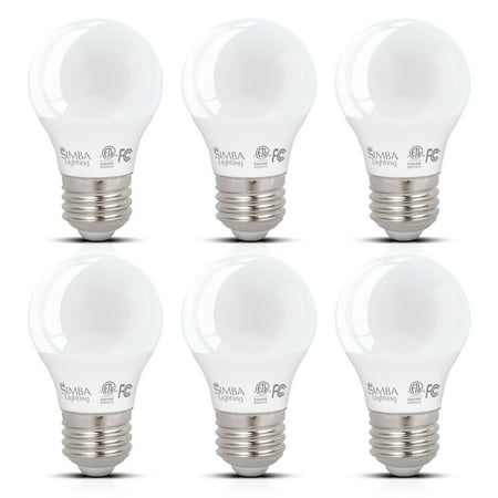 Simba Lighting LED A15 ETL Listed 5W 40W Equivalent Small Bulbs 120V E26 3000K Soft White 6-Pack price history and forecast - Simba Lighting SL-4A15S