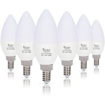 Simba Lighting LED Candelabra B11 C37 5W 40W Replacement Light Bulbs 120V E12 5000K Daylight 6-Pack