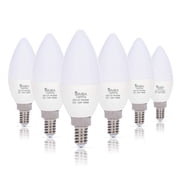 Simba Lighting LED Candelabra B11 C37 7W 60W Replacement Light Bulbs E12 Base 120V Daylight 5000K, Pack of 6