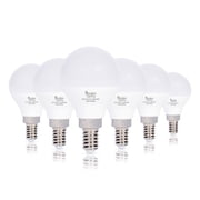 Simba Lighting LED G14 G45 7W 60W Replacement Bulbs 120V E12 Candelabra Base 5000K Daylight 6-Pack