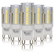 Simba Lighting LED G9 T5 JCD 4W 40W Replacement Bulbs 120V Bi-Pin Base 6000K Daylight 5-Pack
