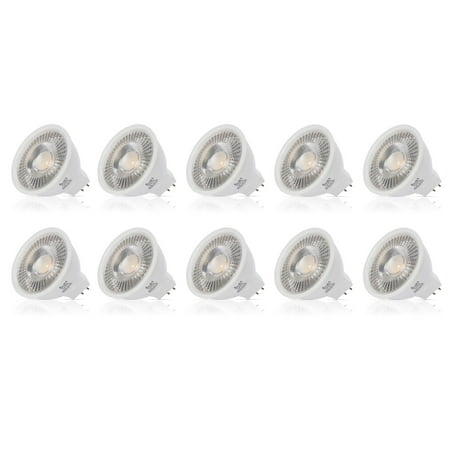 Simba Lighting LED MR16 3.5W 20W Halogen Replacement Bulbs 12V GU5.3 BiPin 5000K Daylight 10-Pack