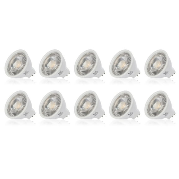 Simba Lighting LED MR16 3.5W 20W Halogen Replacement Bulbs 12V GU5.3 BiPin 5000K Daylight 10-Pack