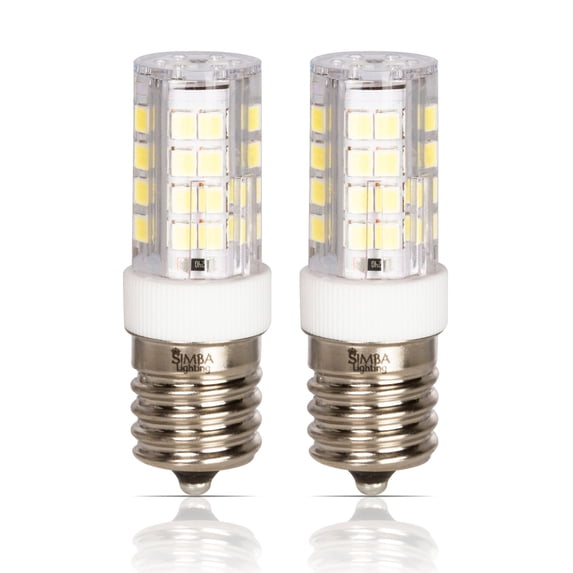 Simba Lighting LED T6 4W 40W Equivalent Bulbs 120V E17 6000K Daylight 2-Pack