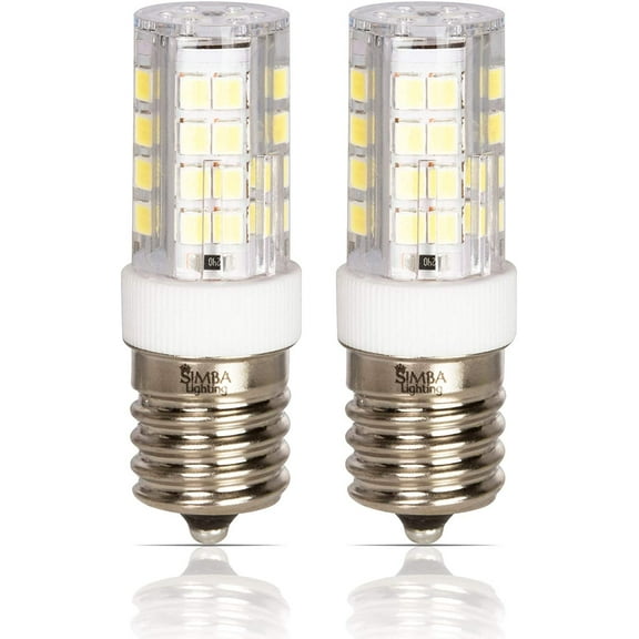 Simba Lighting LED T6 4W 40W Equivalent Bulbs 120V E17 6000K Daylight 2-Pack