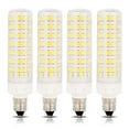 thumbnail image 1 of Simba Lighting LED T6 JCD 8W 75W 80W Halogen Replacement Bulbs 120V E11 Base 6000K Daylight 4-Pack, 1 of 10