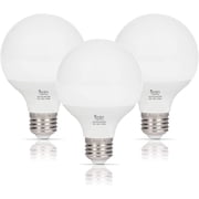 Simba Lighting LED Vanity Globe G25 G80 8W 60W Equivalent Bulbs 120V E26 Base 2700K Soft White 3-Pack