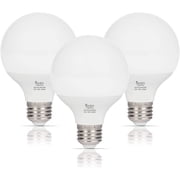 Simba Lighting LED Vanity Globe G25 G80 8W 60W Equivalent Bulbs 120V E26 Base 5000K Daylight 3-Pack