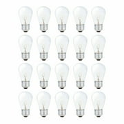 Simba Lighting String Light S14 Replacement Bulb 11W E26 Medium Screw Base, Clear Glass, 20 Pack