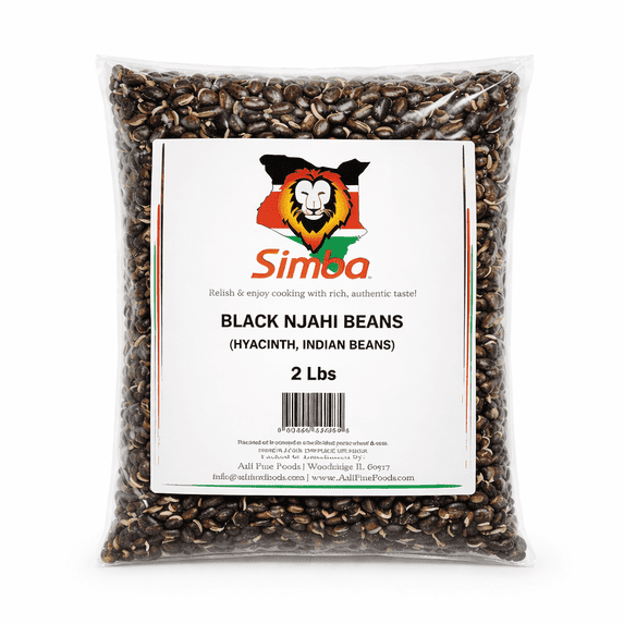Simba Kenyan Black Beans (Njahi Beans), 2 lb – Dried, Vegan, Gluten-Free