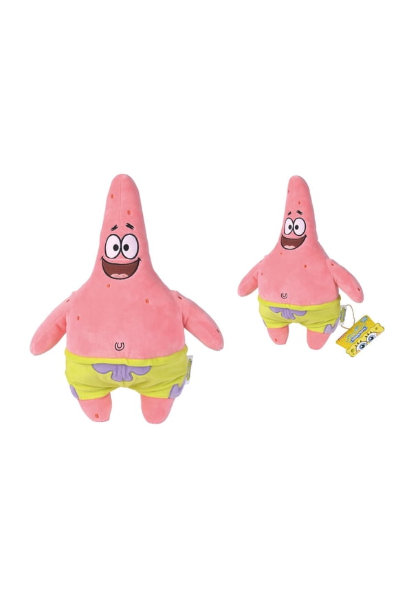 Toys Patrick Star Plush from Spongebob Squarepants Ultra Soft & Cuddly - Kids Toy, Gift for Children, Ages 3+, 14 inches (Huggable Collectible)
