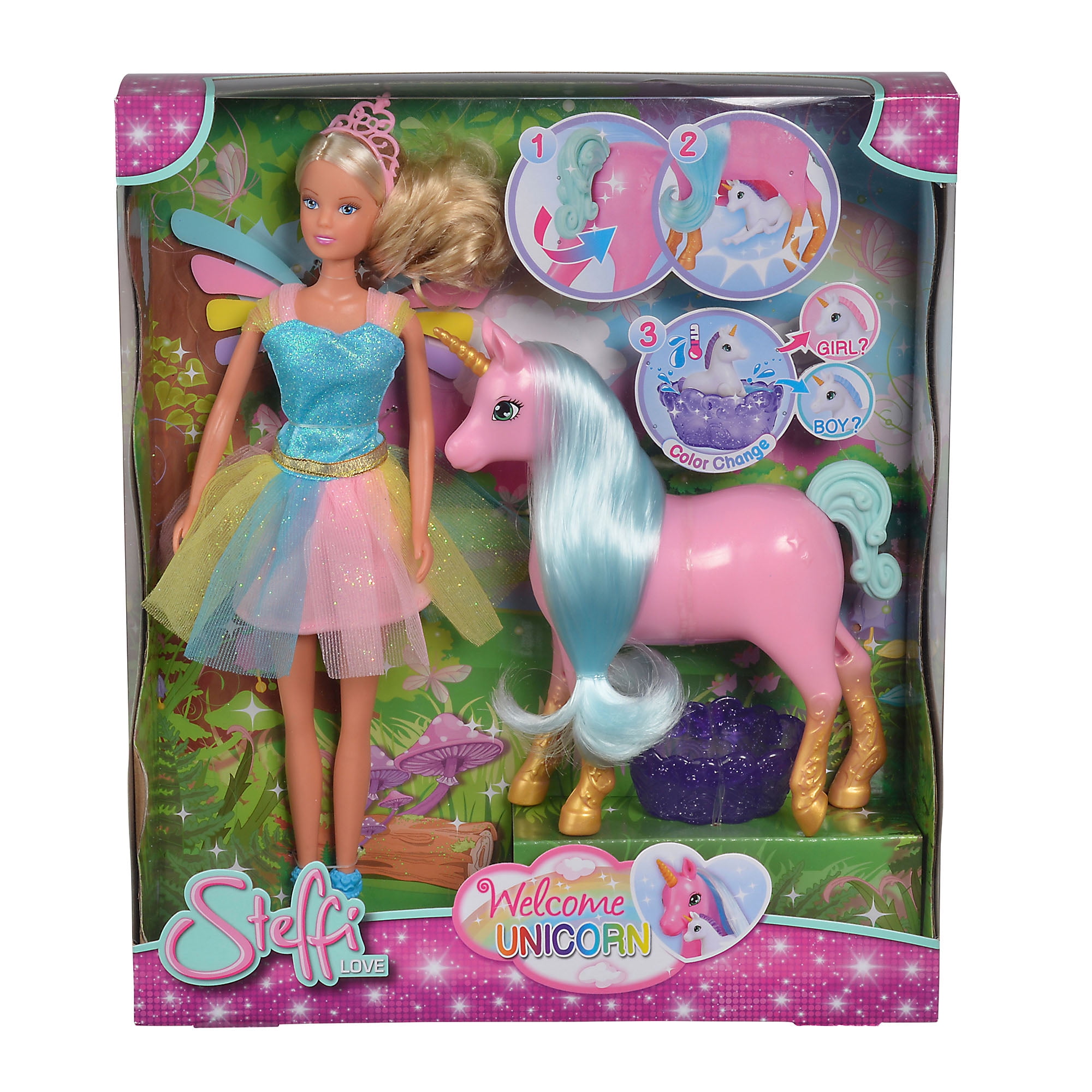 Simba Toys Steffi Love Welcome Unicorn Doll Set, 11.45 inches - Walmart.com