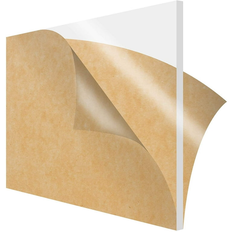 SimbaLux Acrylic Sheet Clear 12 x 12 Square 3 8 Thick 10mm Plexiglass Board Easy to Cut