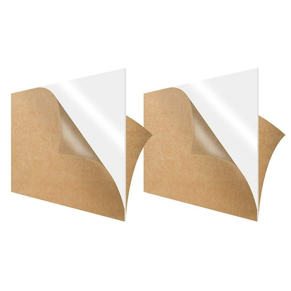 SimbaLux Acrylic Sheet White Translucent 12 x 12 Square 1/8 Thick 3mm Plexiglass Board, Easy to Cut, Pack of 2