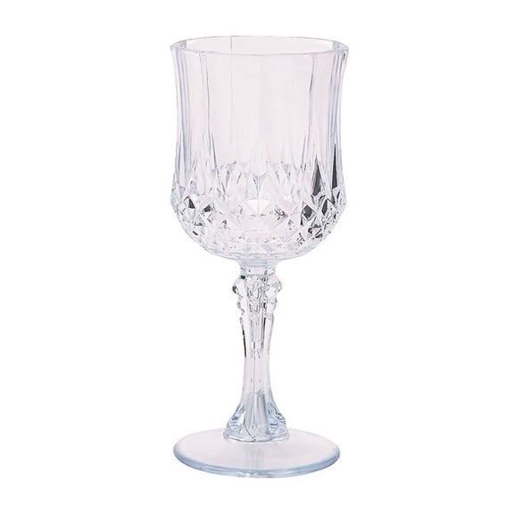 Simcha Collection Crystal Like Wine Plastic Glasses 8 oz Pack of 200