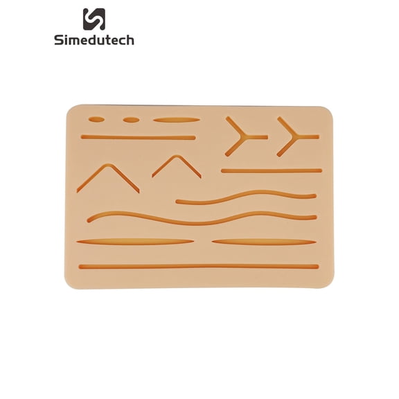 Simedutech 3-Layer Suture Pad with Wounds for Practicing Suturing