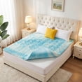 thumbnail image 1 of Simenmax 2 Inch King Mattress Topper, Gel-Infused Memory Foam with 5-Zone Pressure Relief, CertiPUR-US Certified Bed Topper for Cool Sleep & Back Support, Blue, 1 of 9