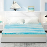 Simenmax Twin Mattress Topper, 2 Inch Memory Foam Mattress Topper, Medium Firm Gel Mattress Topper, Cool and Breathable
