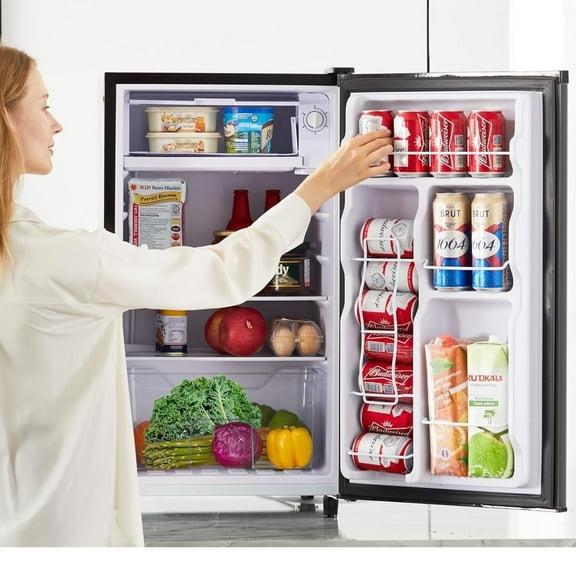 Simenmax 3.2 Cu.ft Single Door Mini Fridge, Black