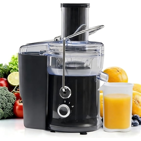 Simenmax 480W Centrifugal Juicer Machine, Vegetable Juicer, Dual-Speed Extractor with 15000RPM for Quick Juicing, Black