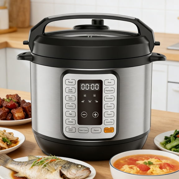 Simenmax 6Quart Electric Pressure Cooker, 24-in-1 Multi-Cooker with Stainless Steel Pot for Canning, Slow Cooking, Sauté, Yogurt