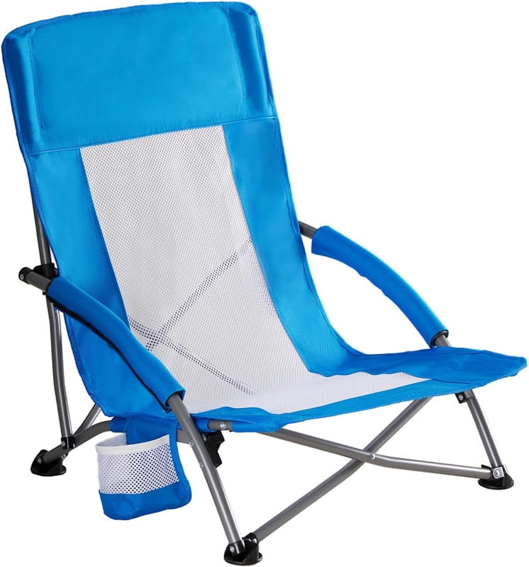 Simenmax Low Beach Chair Set of 2 – Folding Camping Chair for