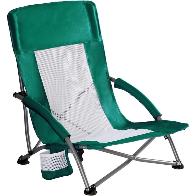 Simenmax Low Beach Chair – Folding Camping Chair for Adults, Low