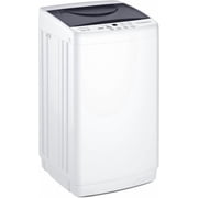 Simenmax Portable Washing Machine, 7.7 lbs Compact Laundry Washer with Stainless Steel Drum, 10 Wash Cycles & LED Display for Home, Apartment, Dorm, RV,White