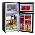 thumbnail image 1 of Simenmax Two-Door Refrigerator with Freezer, 3.2 Cu.Ft Mini Fridge Ultra-Quiet Fridge for Bedroom, Dorm, Office,Silver, 1 of 7