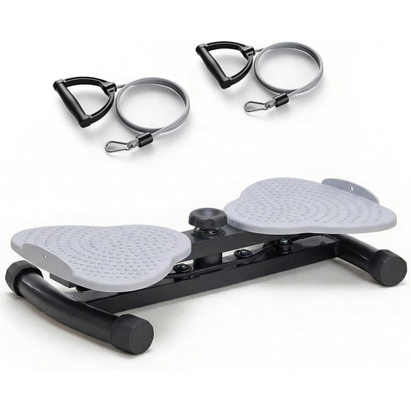 Simenmax Waist Twister Machine, 300 Lbs Capacity Ab Twister Board for Core Workout, Noiseless Home Gym Equipment for Belly Fat Loss,Gray
