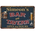 thumbnail image 1 of Simeon's Green Bar & Tavern Rustic Sign 12 x 18 Matte Finish Metal 112180047682, 1 of 1