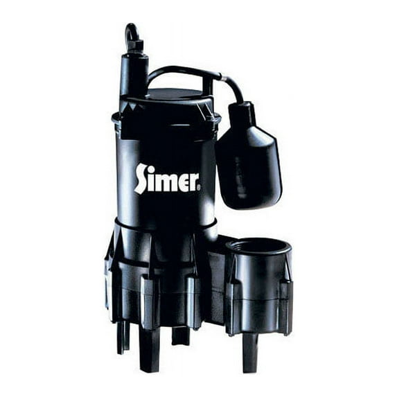 Simer Thermoplastic Submersible Sewage Pump 4/10 hp