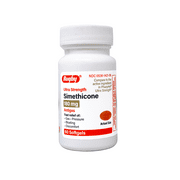 Rugby Ultra Strength Simethicone Gas Relief 180 mg, Gas Relief for Adults, Anti Flatulence, Bloating Aid, and Gas Fullness Reliever Pills - 60 Softgels